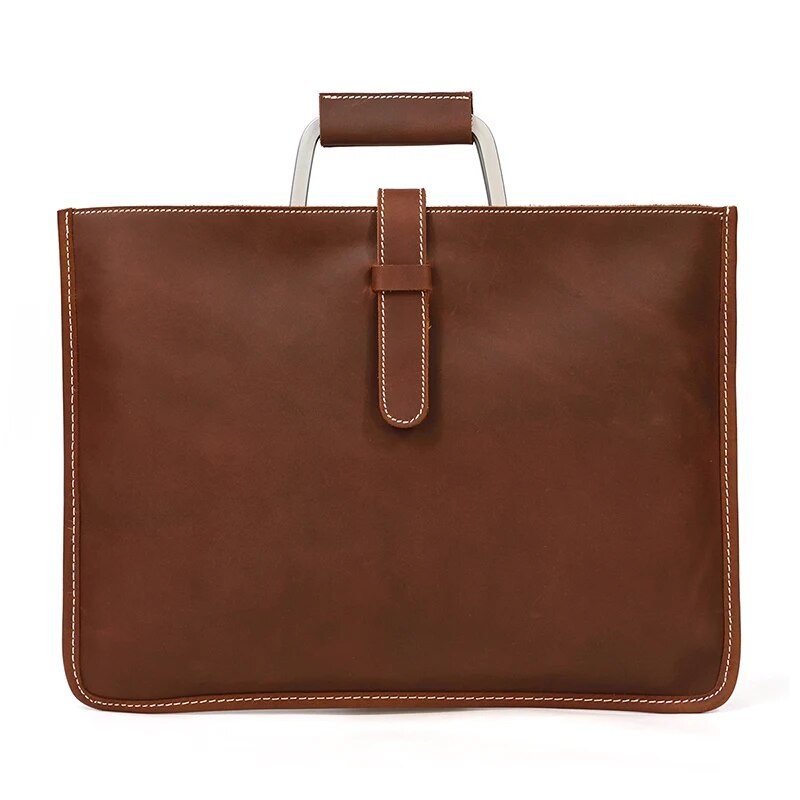 come4buy.com-Мъжко куфарче от естествена кожа | Подходяща за чанта за лаптоп 14 инча